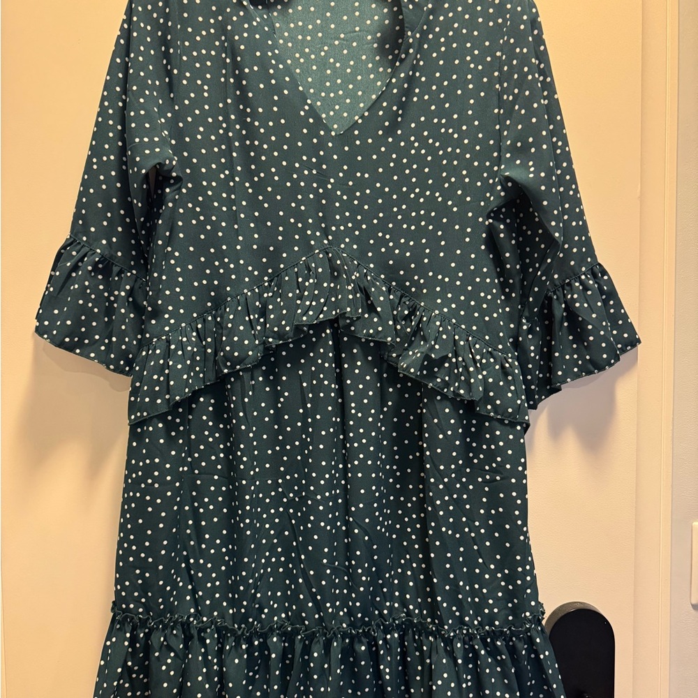 Polka Dot Ruffle Dress